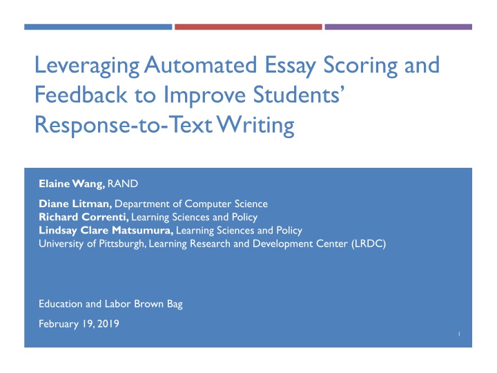 Leveraging Automated Essay Scoring for Student Writing Enhancement