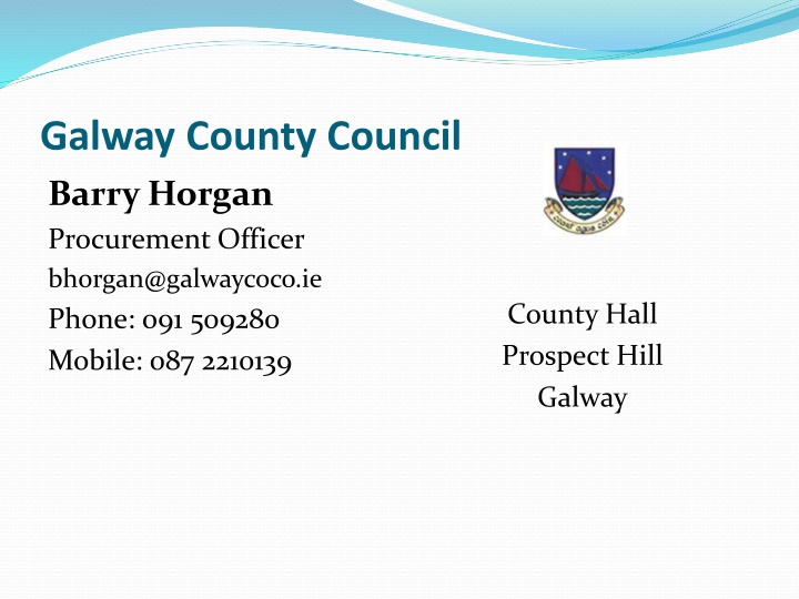 Public Procurement in Galway County Council