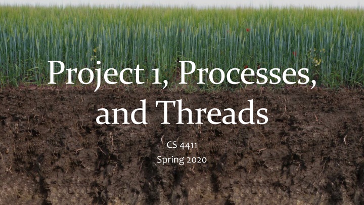 Processes and Threads Overview