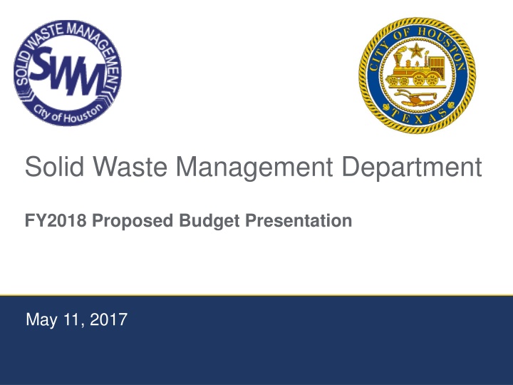 Solid Waste Management Department FY2018 Budget Overview