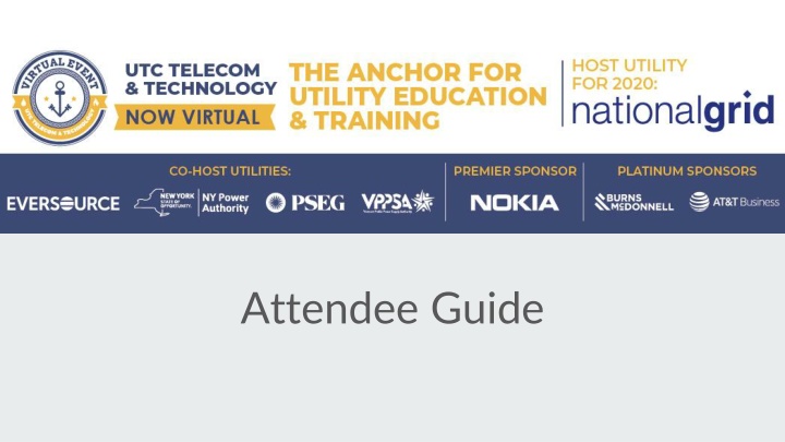 Attendee Guide for 2020 Telecom & Technology Conference