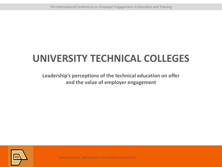 Leadership Perceptions of Technical Education and Employer Engagement