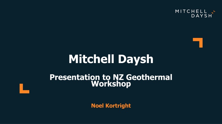 Mitchell Daysh - Geothermal Expertise and Experience