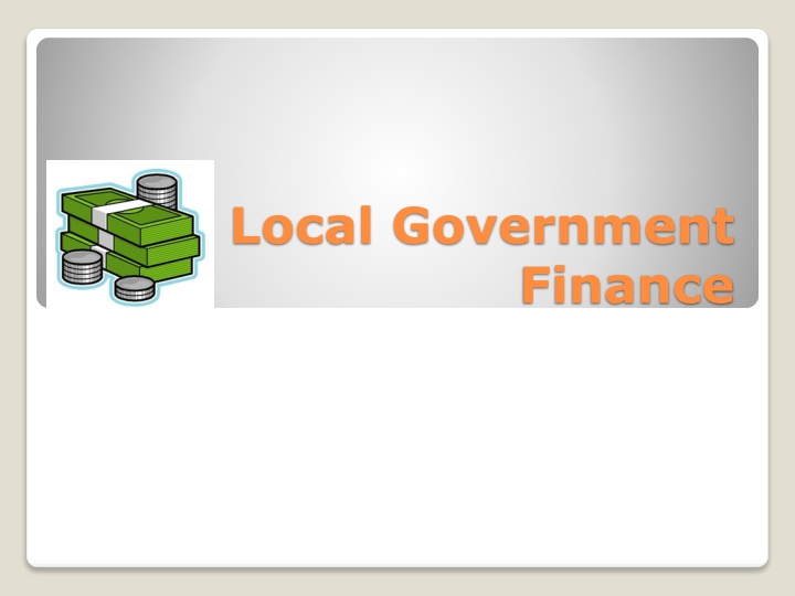 Local Government  Finance