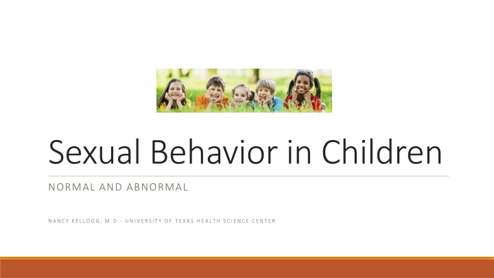 Sexual Behavior in Children: Normal vs Abnormal