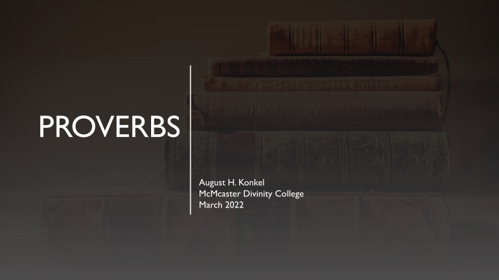 PROVERBS