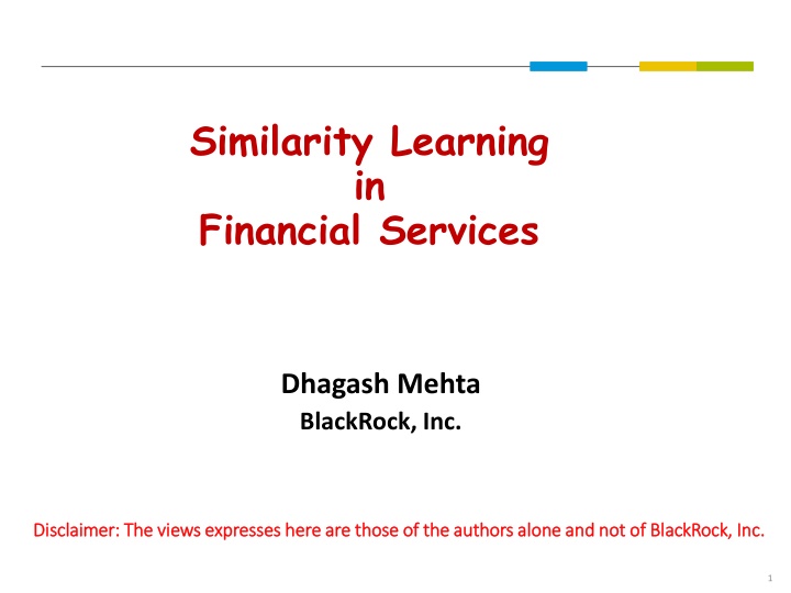 Similarity Learning