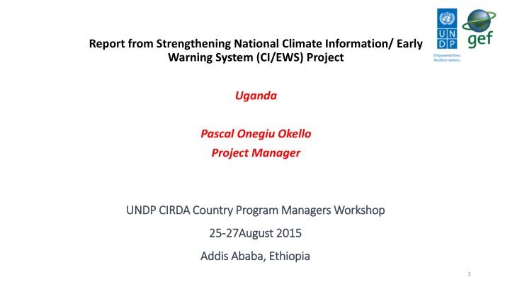 Strengthening National Climate Information & Early Warning System Project in Uganda