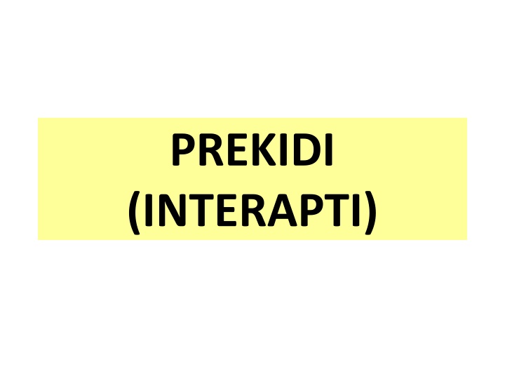 Interrupts and Memory Organization