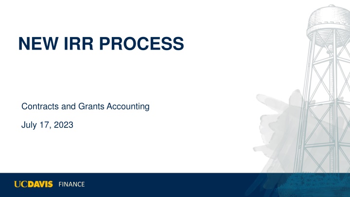 NEW IRR PROCESS
