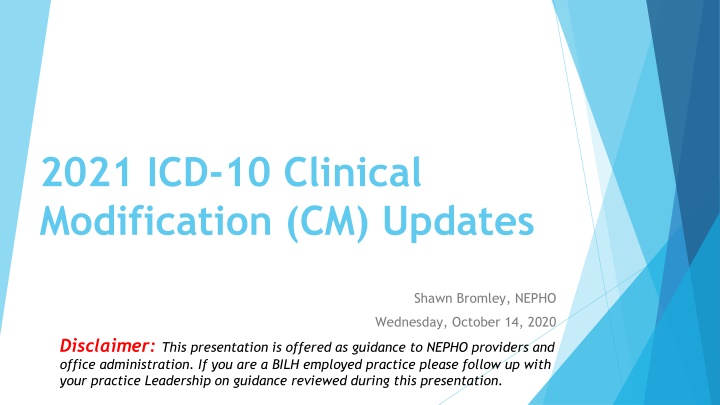 Modification (CM) Updates