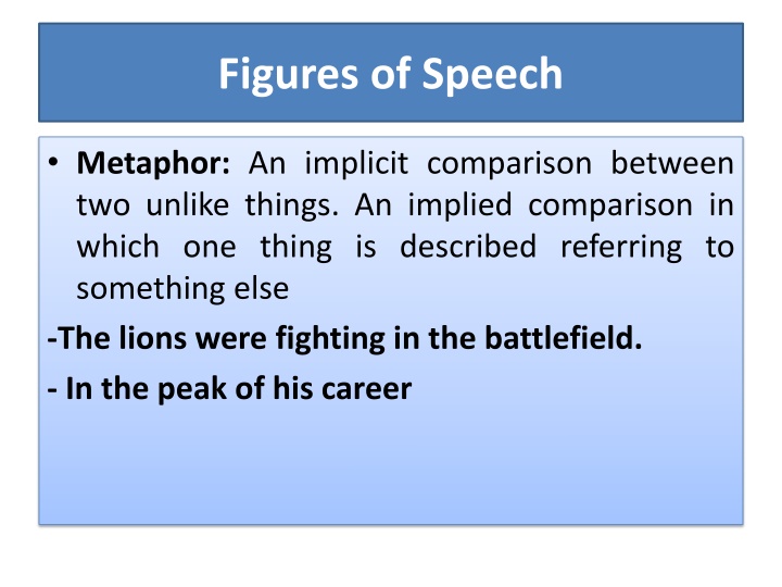 Exploring Figures of Speech: Metaphor, Simile, Personification, and More