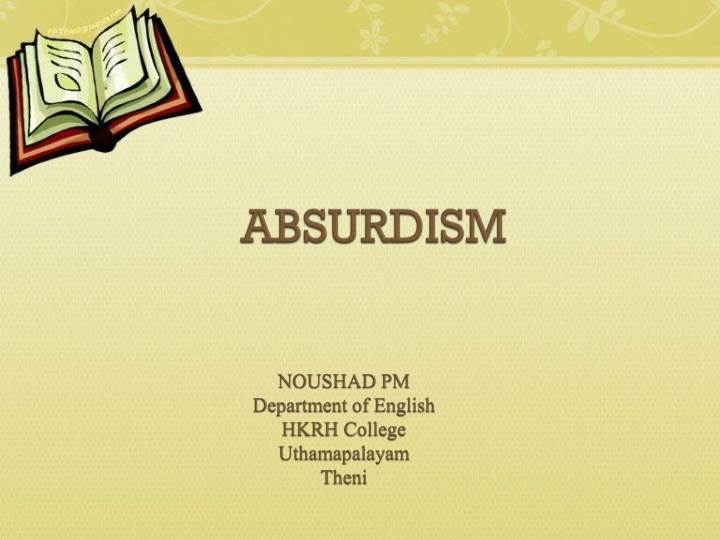 Absurdist Fiction in Literature