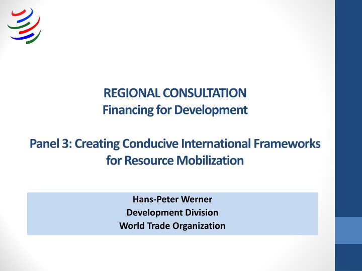 Conducive International Frameworks for Resource Mobilization