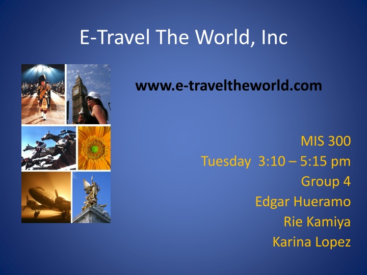 E-Travel The World Inc - Quality Services and Customer Satisfaction