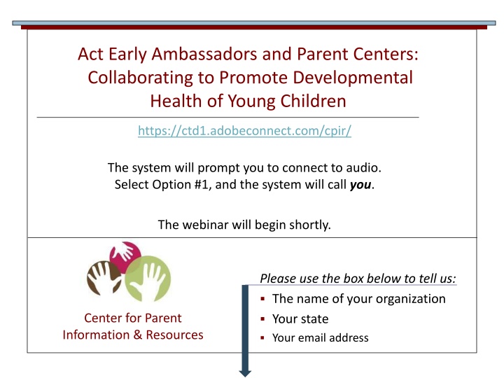 Collaborating for Developmental Health of Young Children