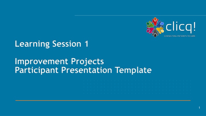 Improvement Projects Presentation Template