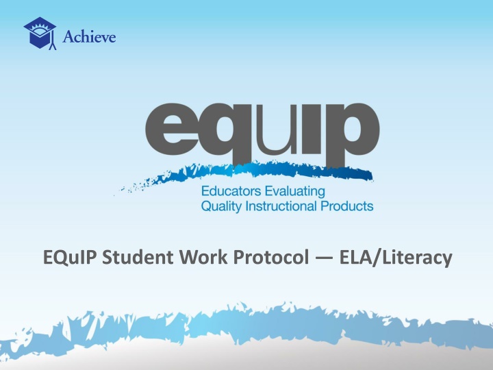 EQuIP Student Work Protocol - Reviewers' Development Goals