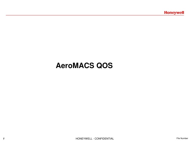 AeroMACS QOS Concepts and Applications