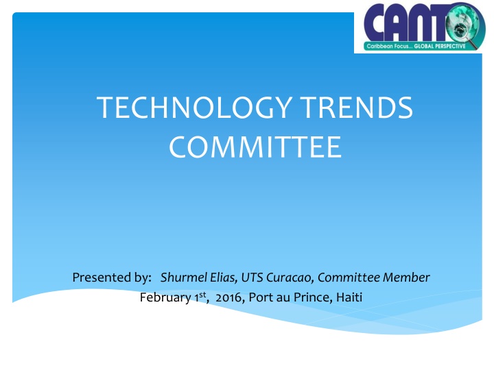 Technology Trends Committee - Insights and Future Plans