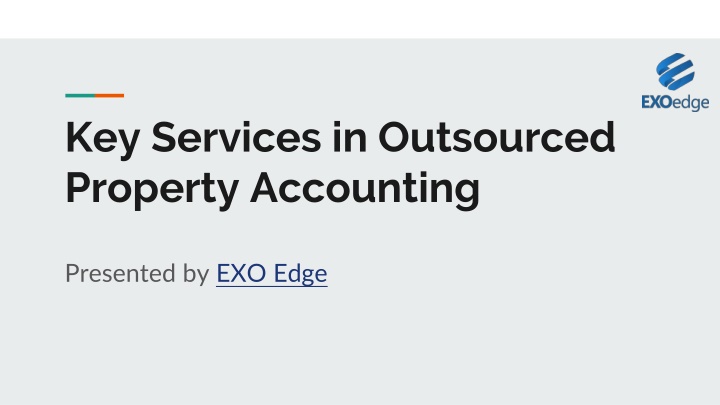 Key Services in Outsourced Property Accounting
