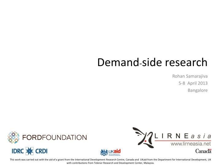 Demand-side Research: Quantitative vs Qualitative Approaches