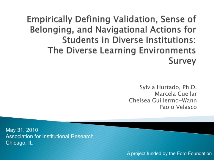 Empirical Examination of Diversity in Learning Environments