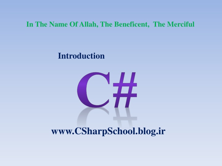 Introduction to Visual C# Development