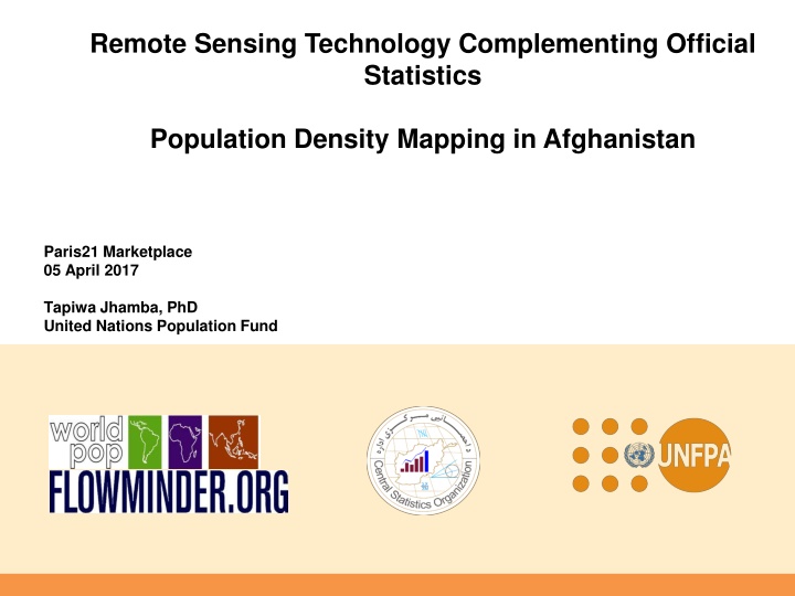 Remote Sensing Technology for Population Density Mapping in Afghanistan