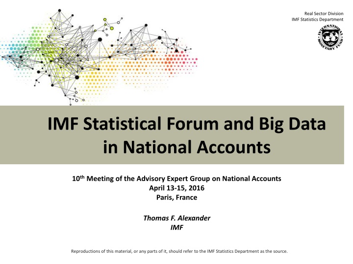 IMF Statistics Department: Real Sector Division Insights