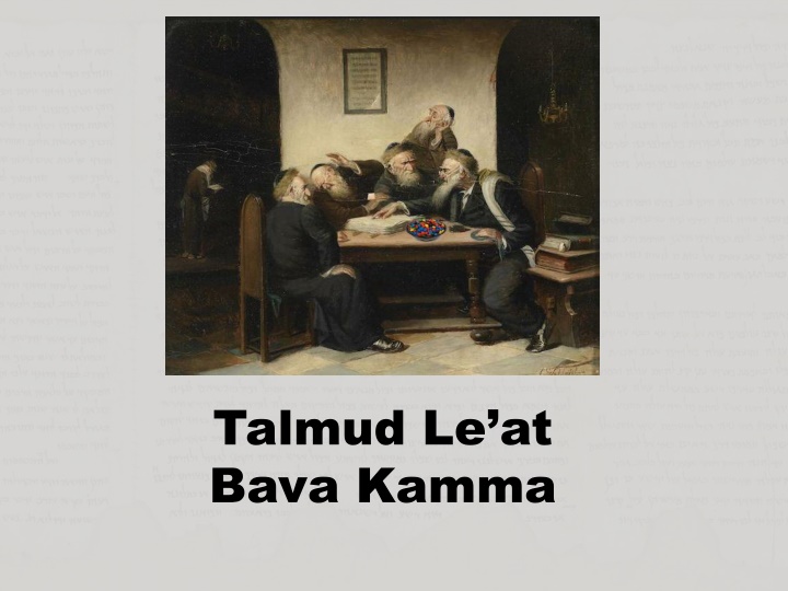Talmudic Studies on Maveh, Ox, Fire, and Injury