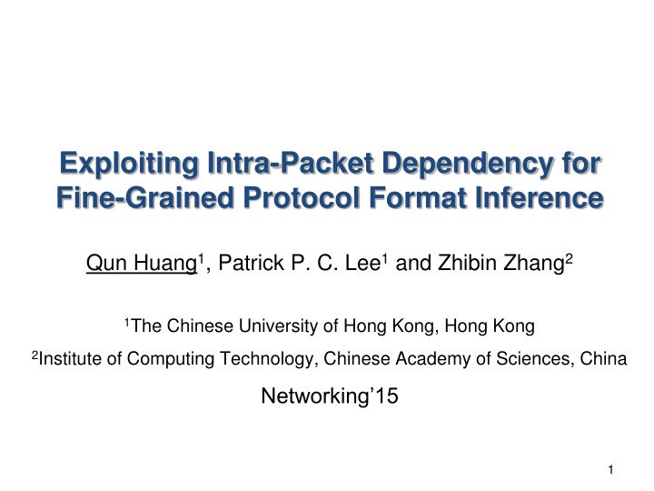 Exploiting Intra-Packet Dependency for Fine-Grained Protocol