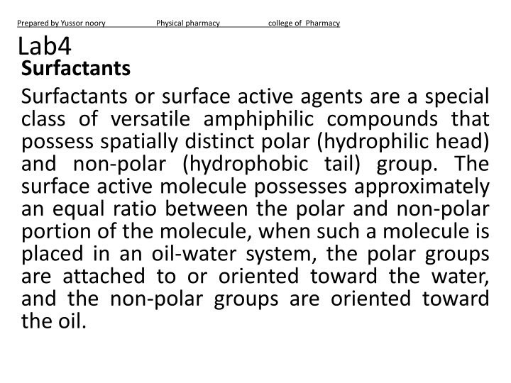 Surfactants: Amphiphilic Compounds Explained