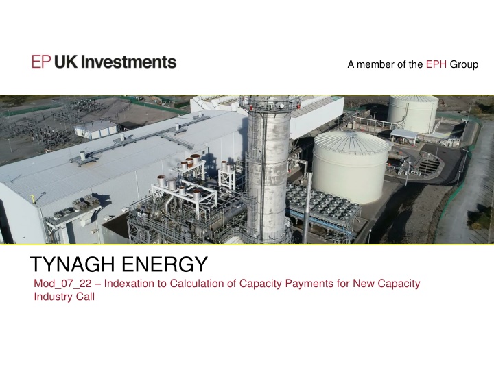 Indexation for New Capacity Projects in Energy Industry