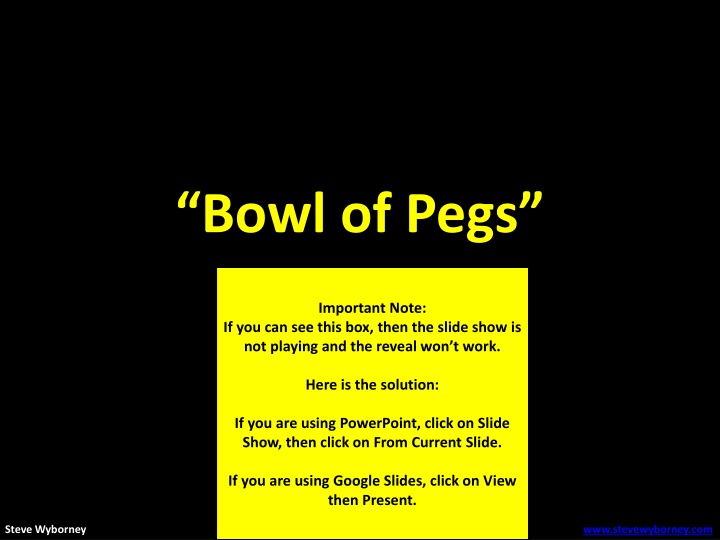 Esti-Mystery: Bowl of Pegs Challenge