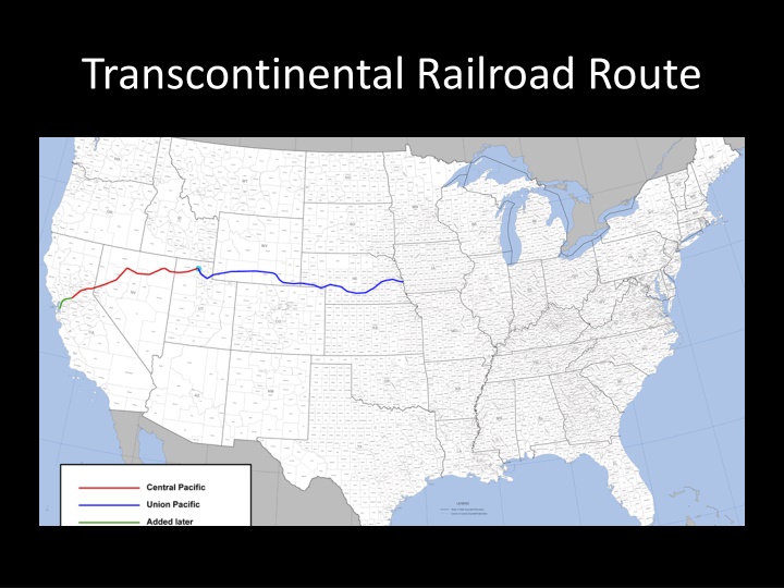 Transcontinental Railroad and Buffalo Hunt Images