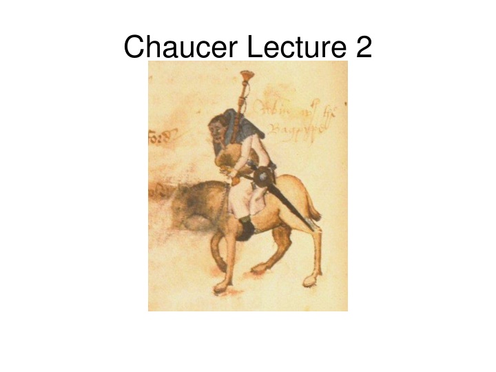 Analysis of Chaucer's The Miller's Tale