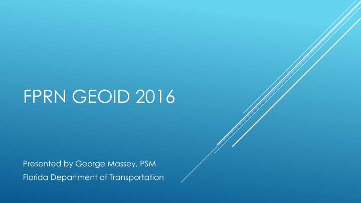 FPRN GEOID 2016 for Surveyors
