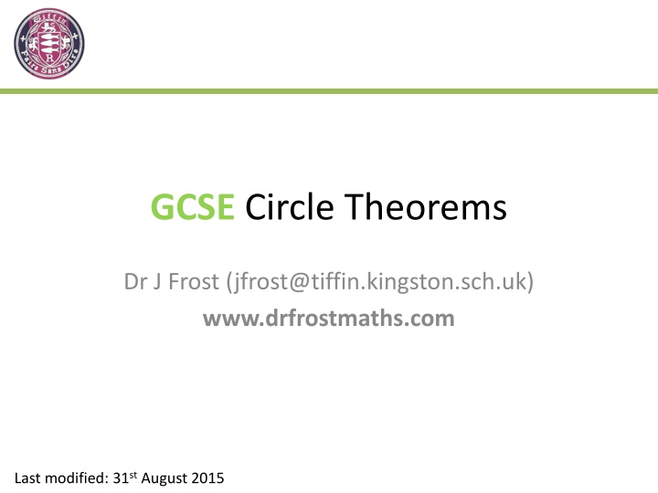Circle Theorems Overview and Applications