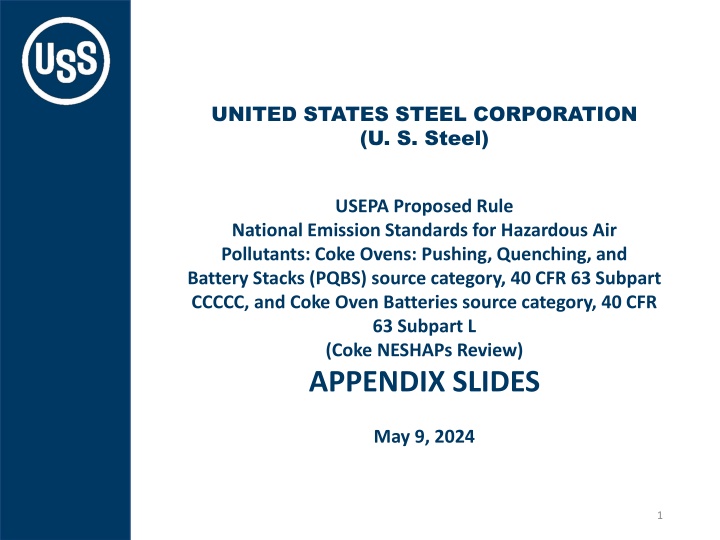 Legal Background of USEPA Proposed Rule on Coke NESHAPs Review