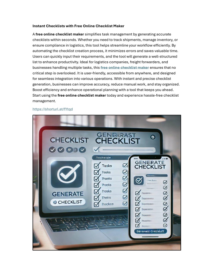 instant checklists with free online checklist n.w