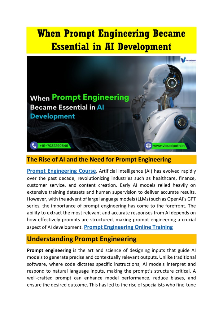 when prompt engineering became essential n.w
