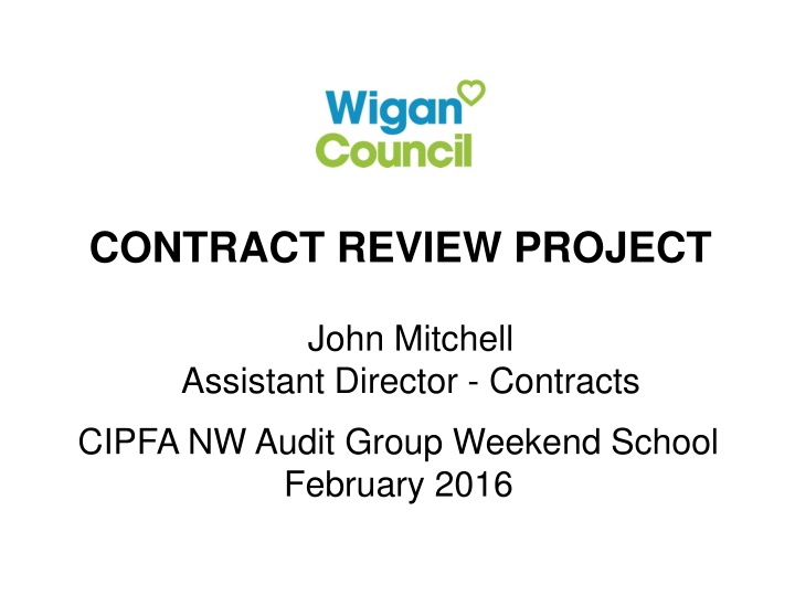 Contract Review Project at Weekend School - 2016