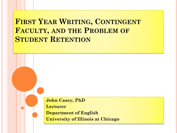 Faculty Role in Student Retention