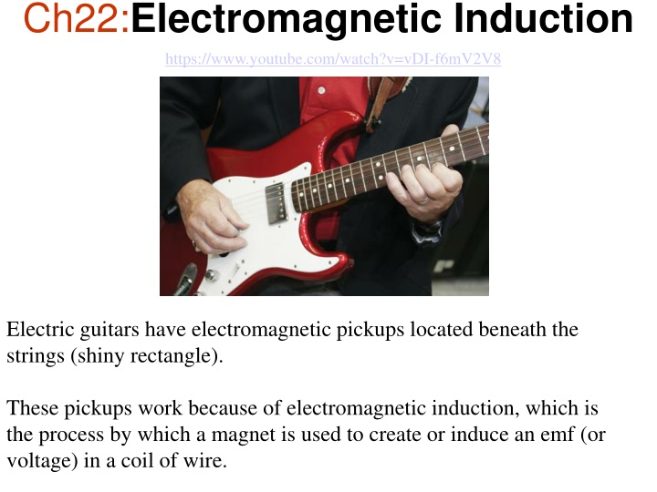 Electromagnetic Induction in Electric Guitars