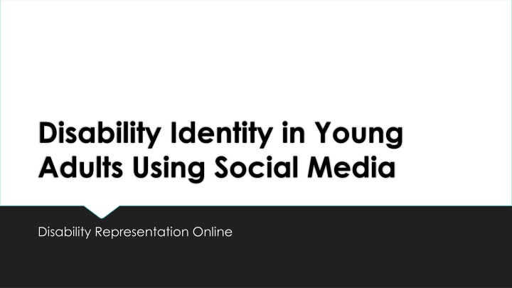 Young Adult Disability Identity Online: How Internet Shapes Self-Perception