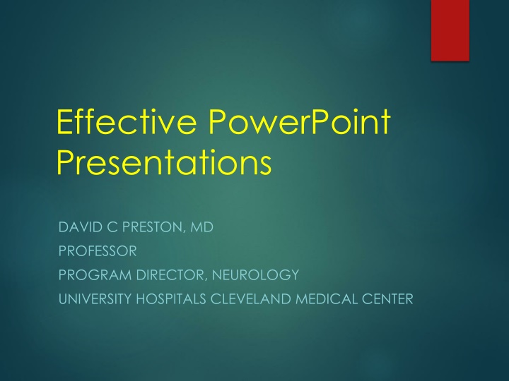 Creating Effective PowerPoint Presentations