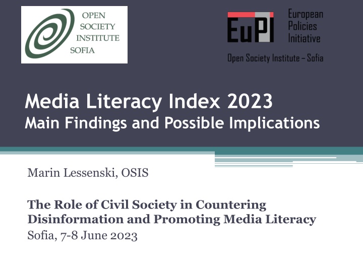 Media Literacy Index 2023 Main Findings