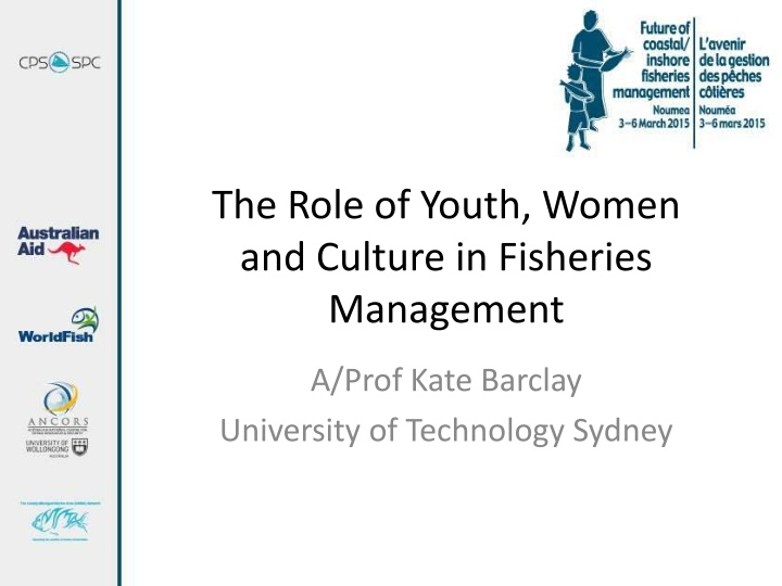Youth, Women, and Culture in Fisheries Management