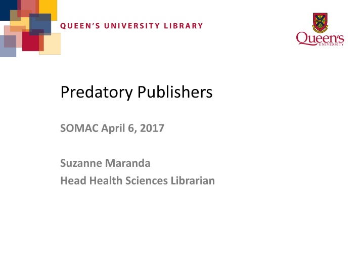 Recognizing Predatory Publishing Practices